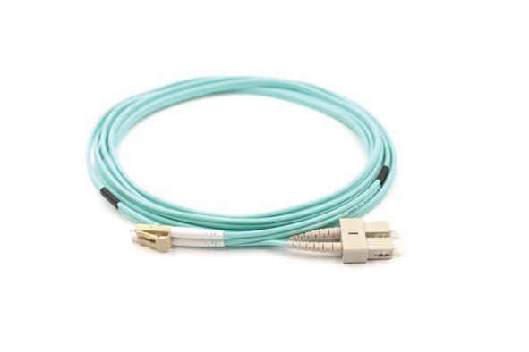 OM4 LC SC Multimode Duplex Fiber Patch Cable