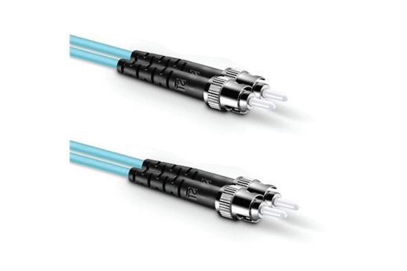 OM4 ST ST Multimode Duplex Fiber Patch Cable