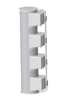 4+8 Port Dual Band Single Beam Lens Antenna