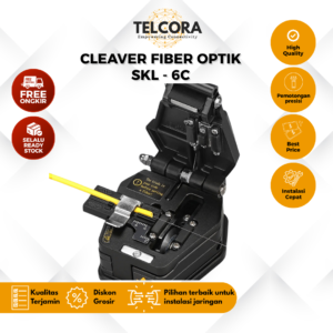 TELCORA SKL-6C DY-6C Metal body Fiber Cleaver Cable Cutting Knife FTTH Fiber Optic Knife Tools Cutter Fiber Cleaver 16 Surface Blade